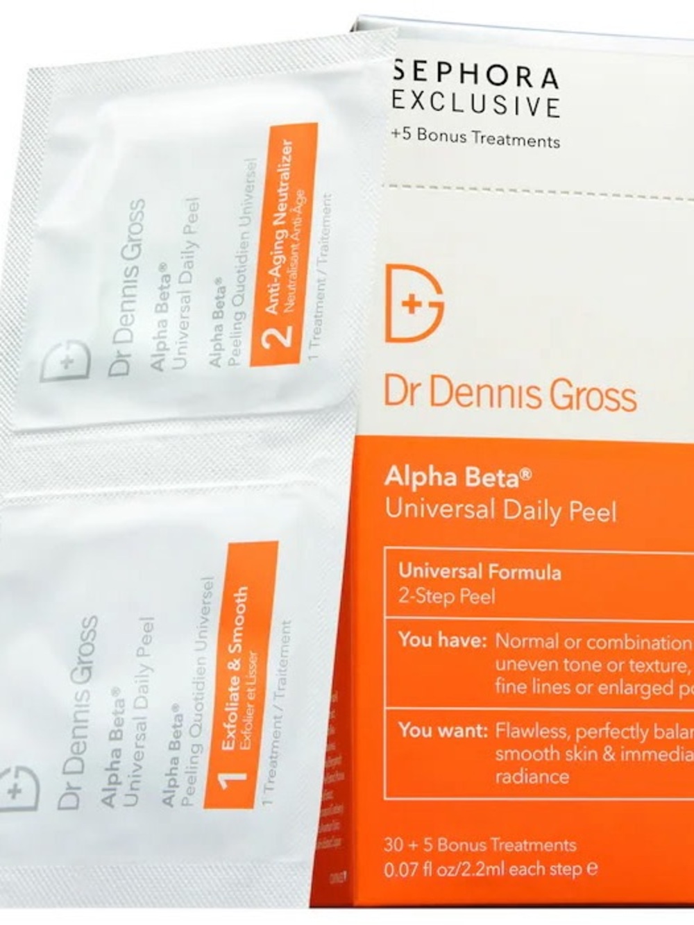 Dr Dennis Gross Alpha Beta Universal Daily Peel - Orange (30+5 Treatments)